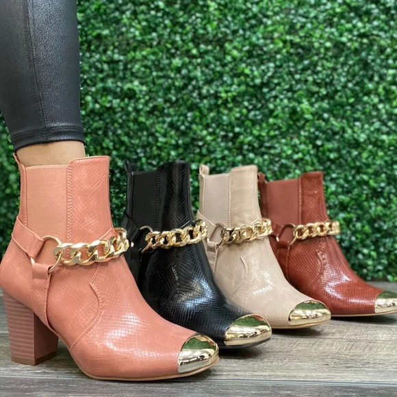 Black snake chain bootie - Picture 2 of 2